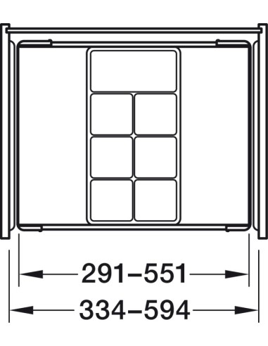 Kessebohmer Conero Accessory Insert Bedroom Jewellery Drawer Organiser