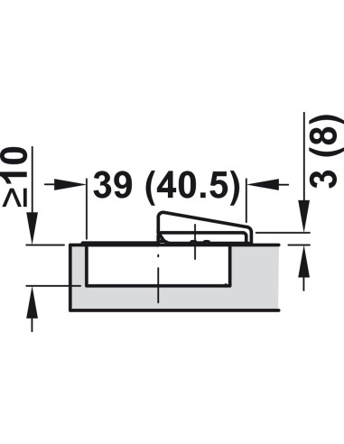 Zero Protrusion 155° Soft-Closing Set Concealed Cup Hinge Grass Tiomos Internal Drawers/Larders 34832801+34838511