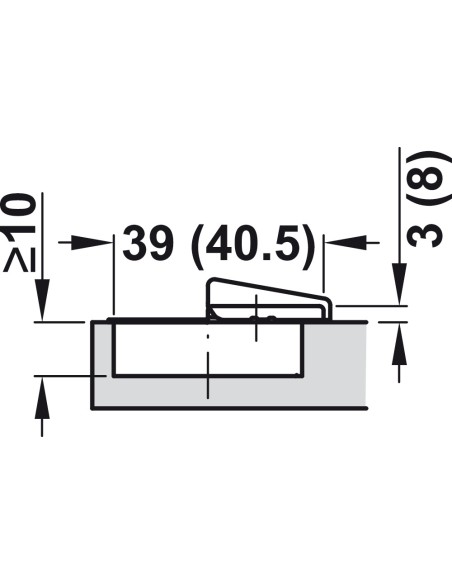 Zero Protrusion 155° Soft-Closing Set Concealed Cup Hinge Grass Tiomos Internal Drawers/Larders 34832801+34838511