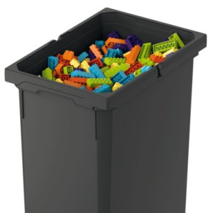Vauth-Sagel Bin Container 44L Envi Space Lava Free-Stood Kitchen Tub VS44LLAVA
