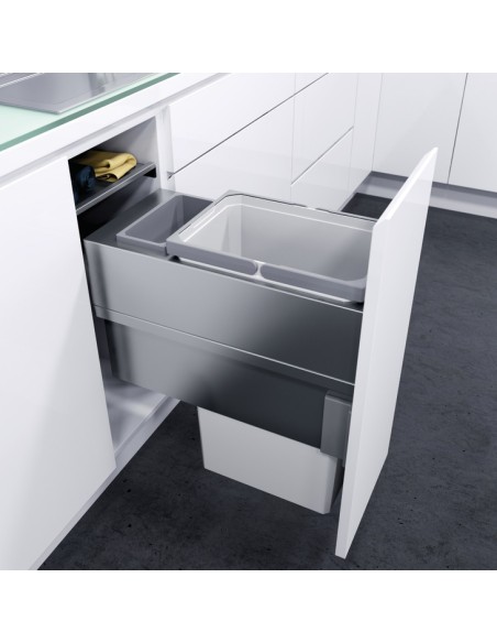 Vauth Sagel Bin Container 32L Envi Space Silver Kitchen Free-Standing VS32LSILV