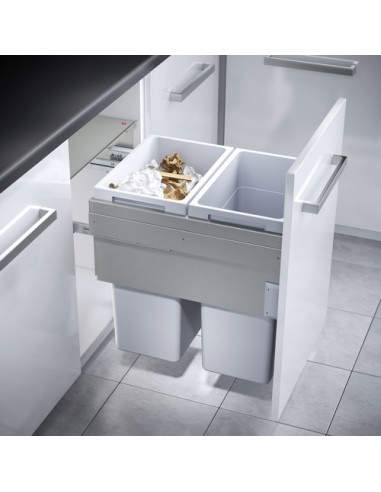 Hailo Euro Cargo 450mm Kitchen Waste Bin 76L Soft Closing 50370532