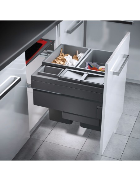 Hailo Euro-Cargo Waste Container 12L Kitchen Bin 361960 Free-Standing 50370491