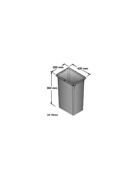 Vauth-Sagel Bin Container 44L Envi Space Kitchen Waste Free-Standing
