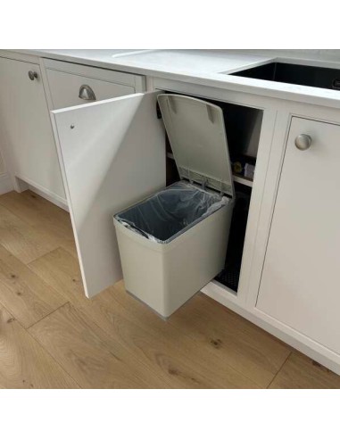 Gollinucci Auto Opening Waste Lid Bin Kitchen Min 300mm 16L Single 280GY