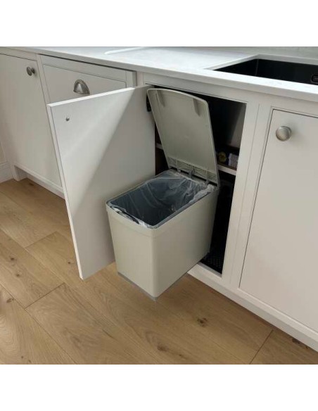Gollinucci Auto Opening Waste Lid Bin Kitchen Min 300mm 16L Single 280GY