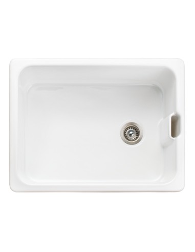 600mm Rangemaster Farmhouse Belfast Kitchen Sink Ceramic Weir Overflow CFBL595WH