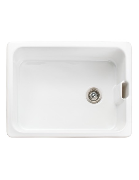 600mm Rangemaster Farmhouse Belfast Kitchen Sink Ceramic Weir Overflow CFBL595WH