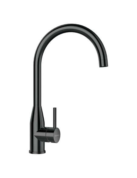 Schock Kavus Gunmetal Fixed RH Side Single Lever Kitchen Tap SALE 559000GUM