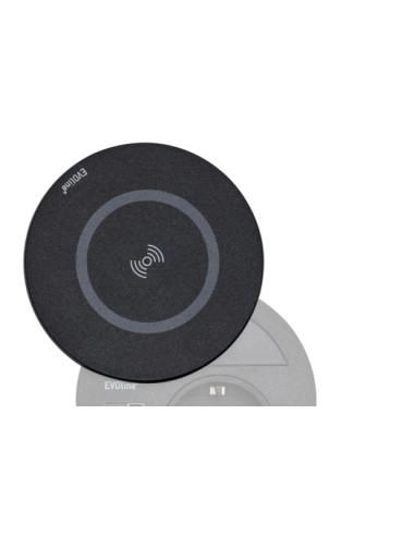 EVOline Circle80 DisQ Worktop UK Socket Double USB Charger Type A+C 1592 7301 6701