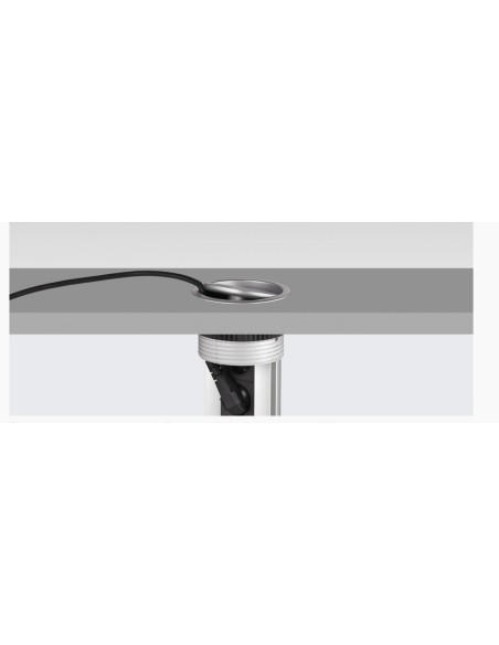 EVOline Pop-Up White Sockets Worktop Port X3 UK Plugs X2 USB Chargers