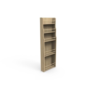 1909 Washed Oak Rack Butlers Pantry 500mm Door Storage Unhanded Wood DRBP/W 2