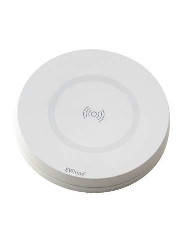 EVOline Circle80 DisQ Worktop UK Socket Double USB Charger White Type A+C 1592 7301 6801