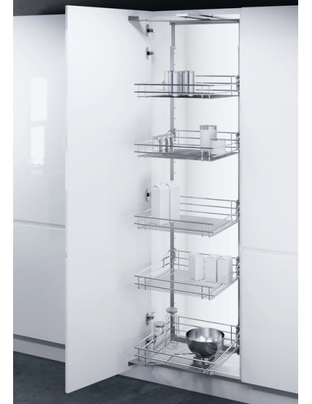 600mm Vauth-Sagel Tal-Gate Larder Kitchen Tall Swing Chrome 1900-2140 54958144