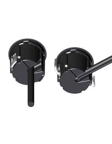 EVOline One Double USB White & Brass Effect Round A+C Desk Charger  ONE.Q18465.1