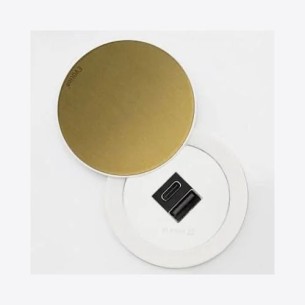 EVOline One Double USB Swivel Lid White Brass Effect A+C Desk Charge ONE.Q18471.1