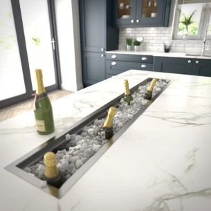 900mm Accessory Trough Stainless-Steel Kitchen Sink Champagne 1810 AC-CHAN/900/S/201 2