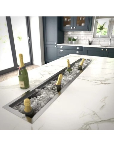 900mm Accessory Trough Stainless-Steel Kitchen Sink Champagne 1810 AC-CHAN/900/S/201