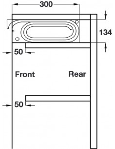 600mm Tambour Door Kit Copper 1210mm High Vertical Roller Dresser 44310032 2