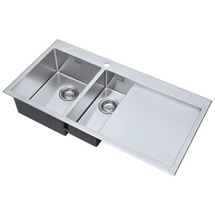 RAZORDUO10 6I-F Kitchen Sink 1.5 Bowl 1.2mm Stainless Steel SALE RD/6/IF/U10/S/BBL/254