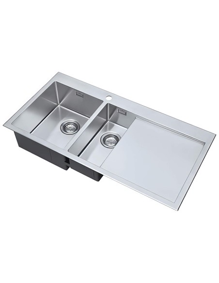 RAZORDUO10 6I-F Kitchen Sink 1.5 Bowl 1.2mm Stainless Steel SALE RD/6/IF/U10/S/BBL/254