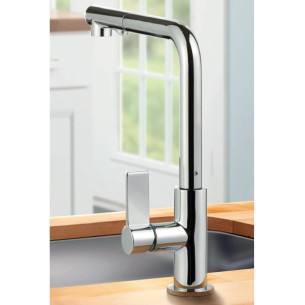 Clearwater Auriga Spray Tap Chrome 360° Pull-Out Kitchen Single Lever CW00214CP
