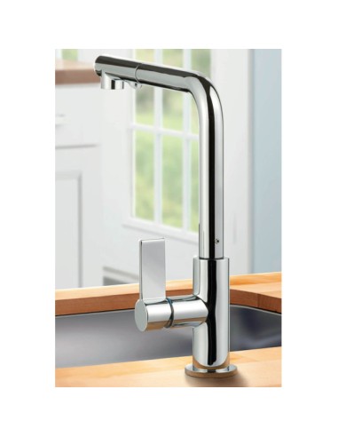 Clearwater Auriga Spray Tap Chrome 360° Pull-Out Kitchen Single Lever CW00214CP