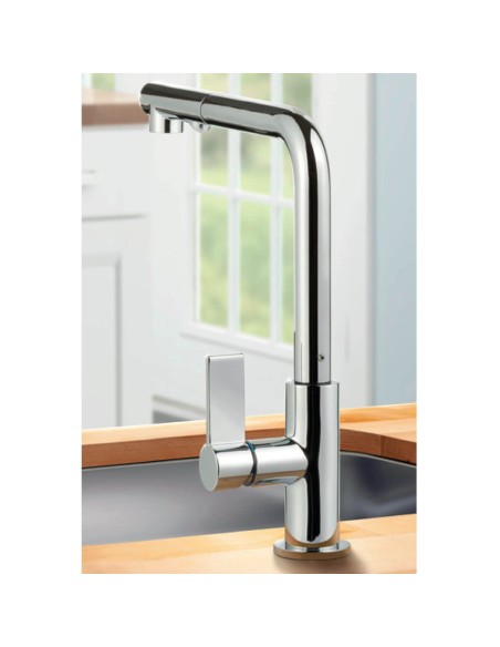 Clearwater Auriga Spray Tap Chrome 360° Pull-Out Kitchen Single Lever CW00214CP