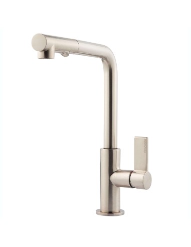 Clearwater Auriga Spray Tap Brushed Nickel 360° Kitchen Pull-Out CW00214BN