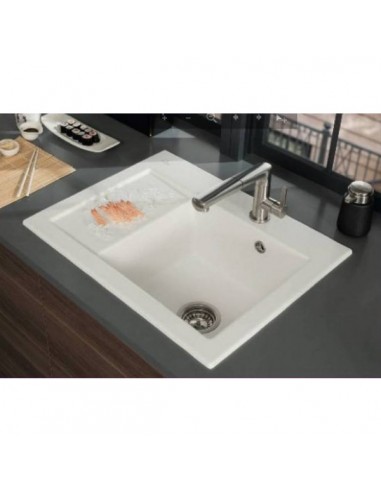 Villeroy Boch Subway 45 Compact Kitchen Sink 1.0 Ceramic Alpin LH 331300R1