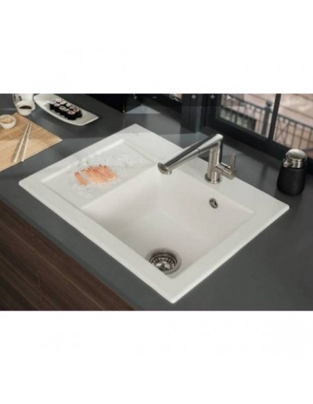 Villeroy Boch Subway 45 Compact Kitchen Sink 1.0 Ceramic Alpin LH 331300R1