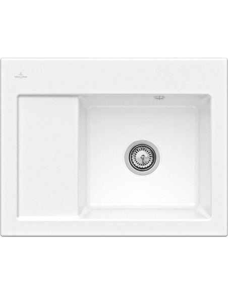 Villeroy Boch Subway 45 Compact Kitchen Sink 1.0 Ceramic Alpin LH 331300R1