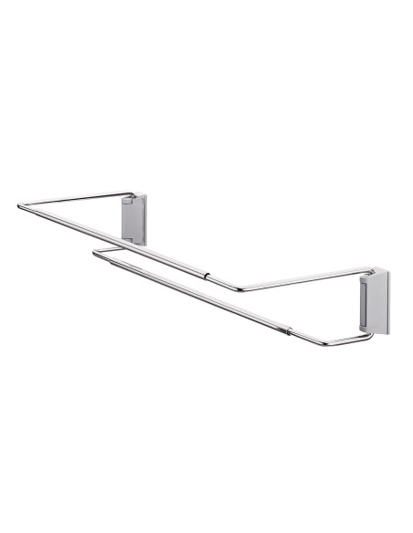 Adjustable Shoe Rack 480-750mm Chrome Wall Or Panel Fix