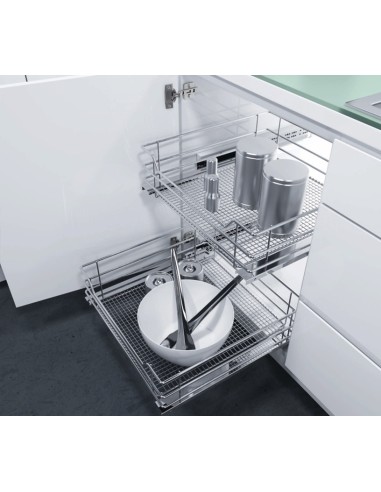 450mm Vauth-Sagel Pull-Out Basket Single Saphir Mesh Hinged Door 54801213