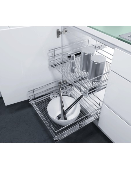 450mm Vauth-Sagel Pull-Out Basket Single Saphir Mesh Hinged Door 54801213