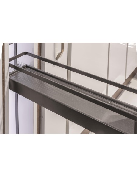 150mm Kessebohmer Towel Rail Kitchen Base Pull-Out Anthracite Style