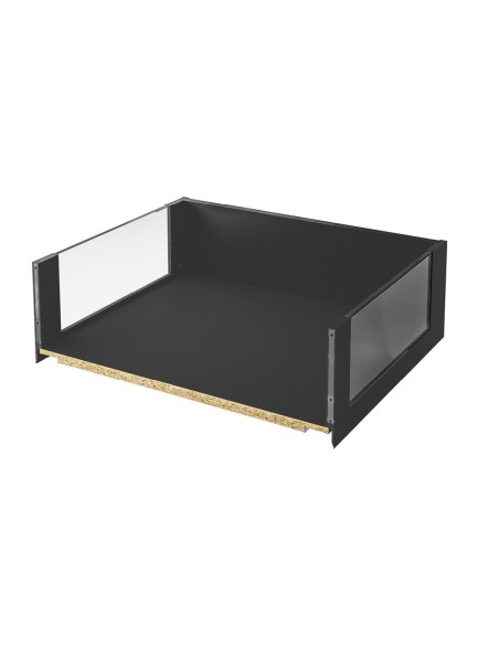 150mm Blum Legrabox Space-Twin Pull-Out Drawers 450D Blumotion Black PO.AQC.450.0114