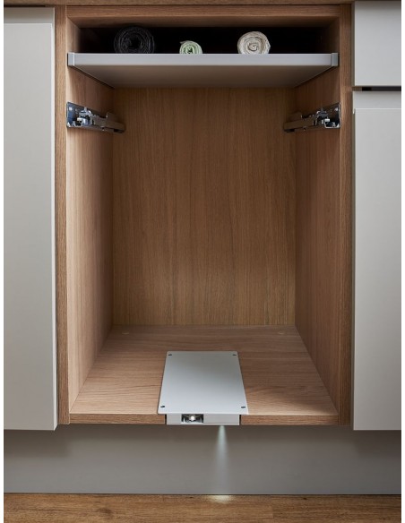 500mm ECO-Top Waste Bin Blum Merivobox Door-Fix 70L Double 40Kg + Bio 5050.2064+MGG