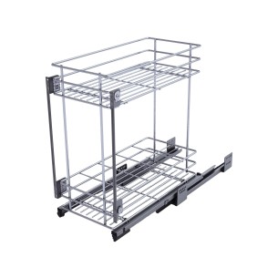 300mm Sige Kitchen Pull-Out Base Unit Chrome Novaline Soft-Closing I510-020 2