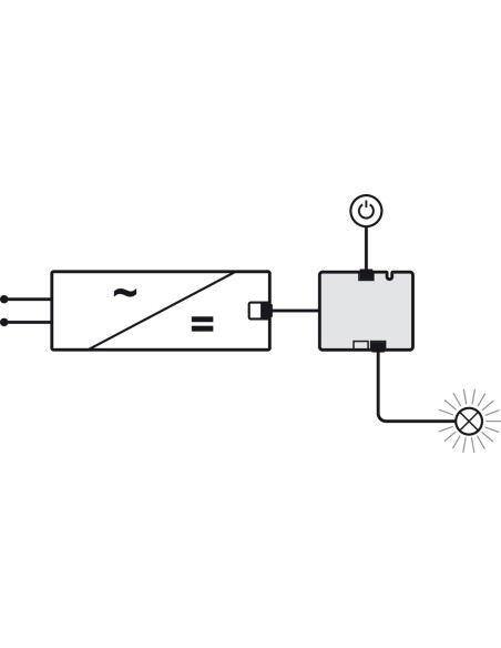 Loox5 Distributor 12V 2-Way with Switching Function for 1 Switch