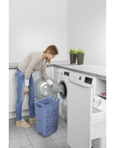 600mm Hailo Laundry Basket Carrier White Built-In Washing 3270611