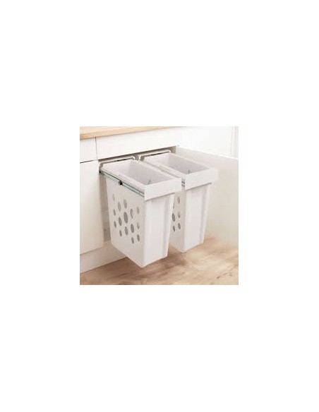 300mm Wesco Laundry Boy Pull-Out Washing Bin 42L Base Mount Hinged