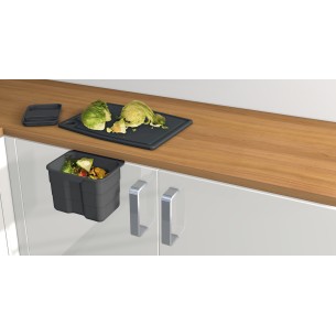ECO Top family waste bin, Blumotion runners & drawer box, 88.2L Large capacity rubbish bin, Orion grey, Door fix 2