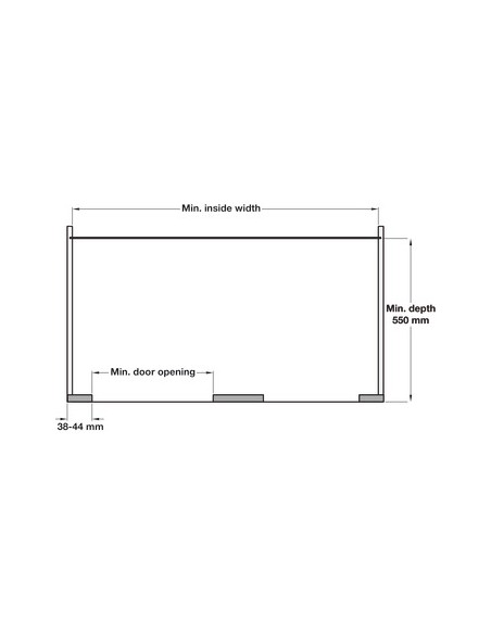 900mm VS COR FLEX Premea Kitchen Corner Vauth Sagel Pull Out 450 Door