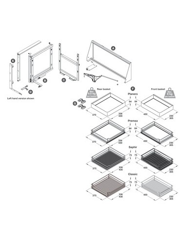 900mm VS Cor Fold Kitchen Swing Out Corner...