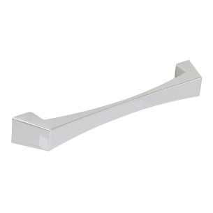 Caleido D Pull Handle Zinc Alloy Fixing Centres 128mm Stainless Steel Effect 11022662 2
