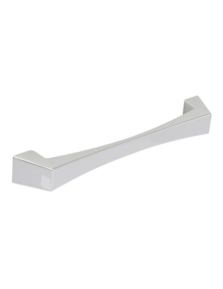 Caleido D Pull Handle Zinc Alloy Fixing Centres 128mm Stainless Steel Effect 11022662