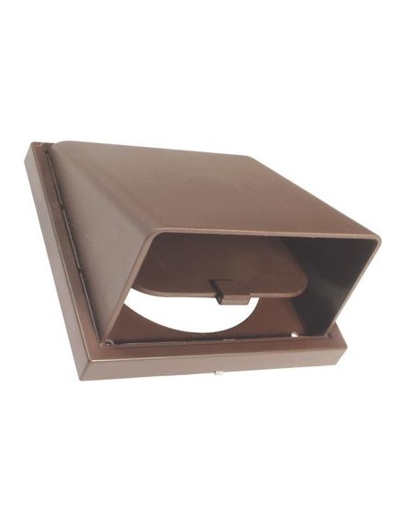 Extractor Fan Cowled Wall Vent Brown or White 4" 100mm Round Spigot 56530170 / 56530770