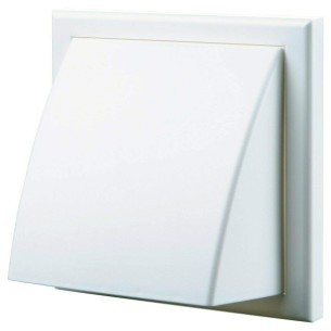 Extractor Fan Cowled Wall Vent Brown or White 4" 100mm Round Spigot 56530170 / 56530770 2