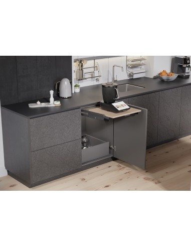 Kessebohmer ChefsTable Swivel Parallel 400-600mm Free Up Worktop Space KCHEFTABLE